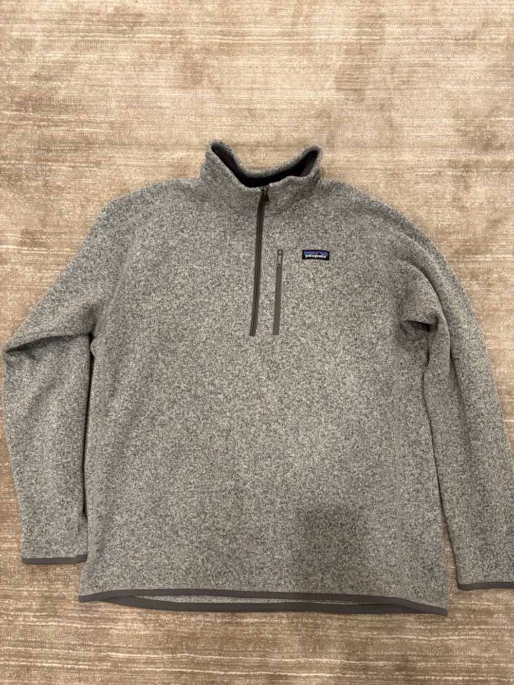 Patagonia Better Sweater Gray Fleece Quarter-Zip Pullover